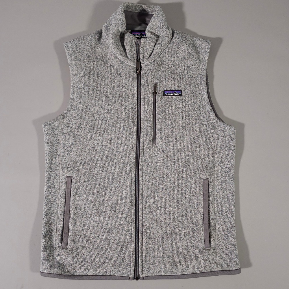 Patagonia Better Sweater Vest Mens M Gray Full Zip Fleece 25881 FA15